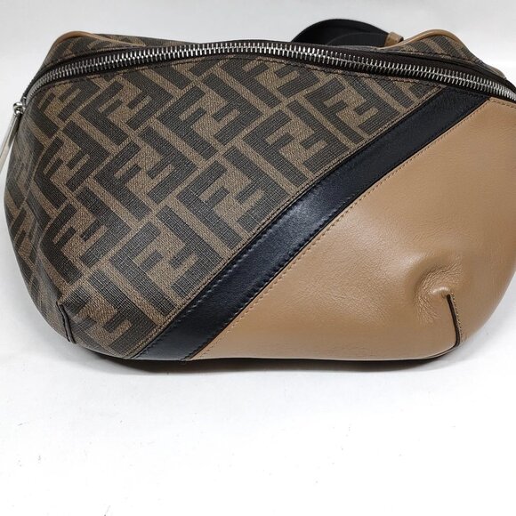 Fendi Waist Pouch Brown PVC 705-070925 - Picture 4 of 9